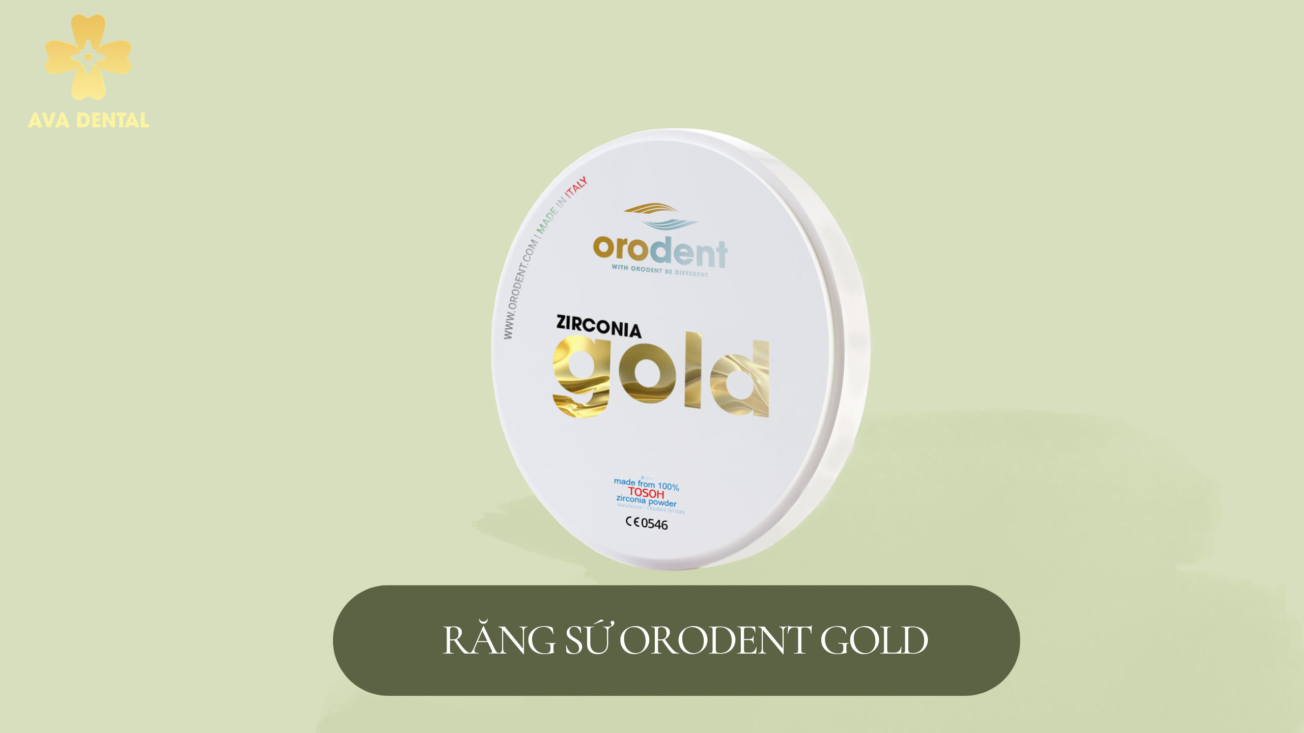 Răng sứ Orodent Gold Zirconia