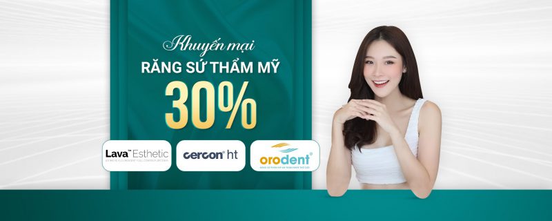 Bọc răng sứ giá bao nhiêu? 5 Răng sứ thẩm mỹ khuyên mãi 30%