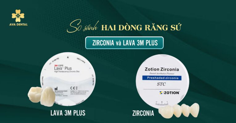 so sánh răng sứ Zirconia và Lava 3M Plus.