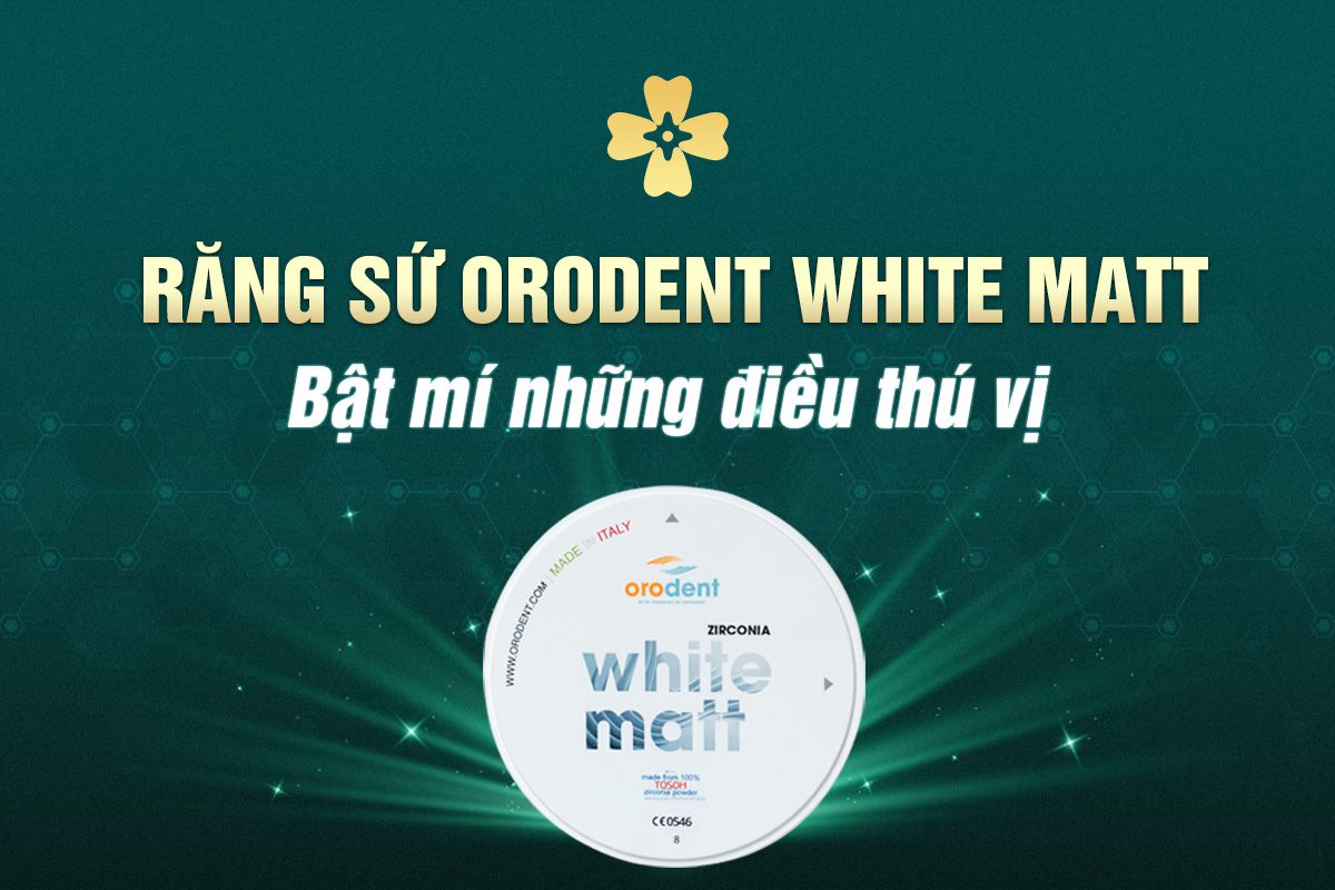 Răng sứ Orodent White Matt - Bật mí những điều thú vị 8 ORODENT WHITE MATT